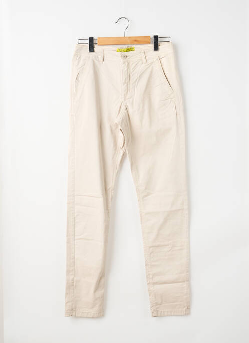 Pantalon chino stretch taille normale beige STREET ONE homme