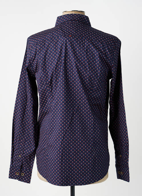 Chemise manches longues imprimé fantaisie bleu KAPORAL homme