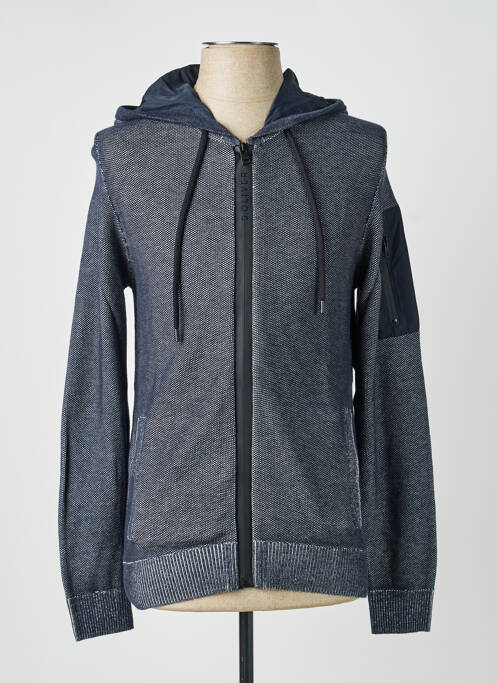 Veste casual capuche bleu S.OLIVER homme