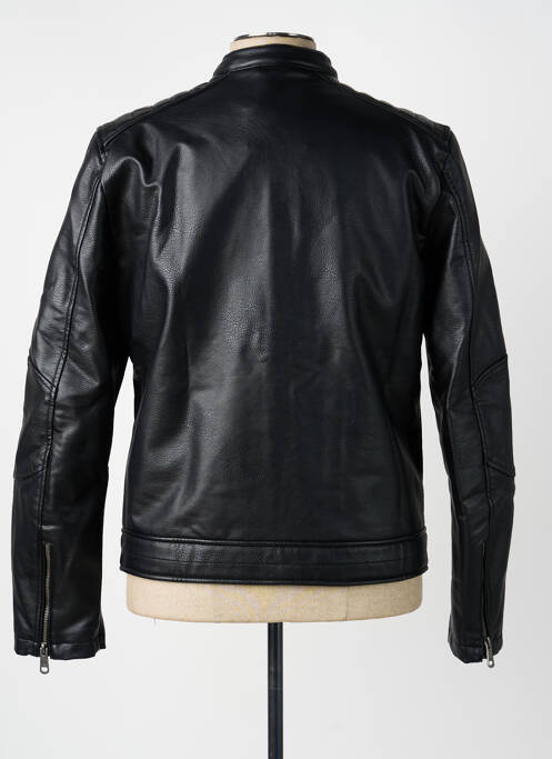 Veste simili cuir coupe cintrée noir S.OLIVER homme