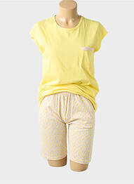 Pyjama tissage jersey jaune CHRISTIAN CANE femme