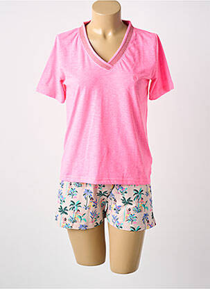 Pyjama col v rose ARTHUR femme