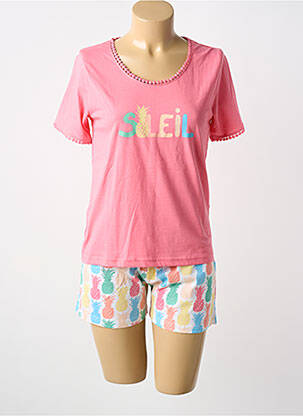 Pyjama tissage jersey rose ARTHUR femme