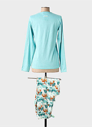 Pyjama tissage jersey bleu ARTHUR femme