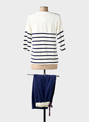 Pyjama tissage jersey bleu SUN LIVE femme