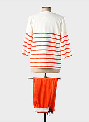 Pyjama tissage jersey orange SUN LIVE femme