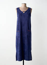Robe de plage coupe cintrée bleu SUN LIVE femme
