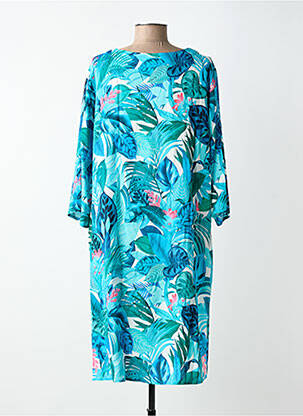 Robe de plage manches 3/4 bleu ANITA femme