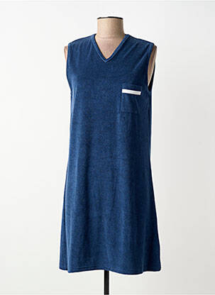 Robe de plage coupe cintrée bleu SUN LIVE femme