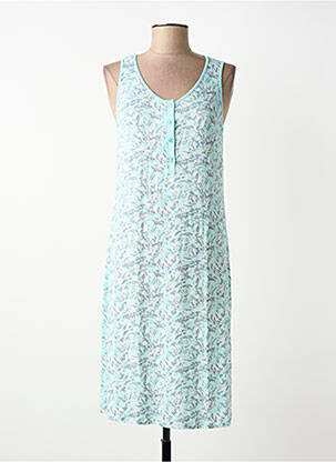 Chemise de nuit stretch bleu BARANDI femme