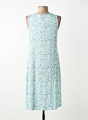 Chemise de nuit col v bleu BARANDI femme