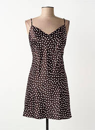 Nuisette/combinette effet matière satinée rouge MARJOLAINE femme