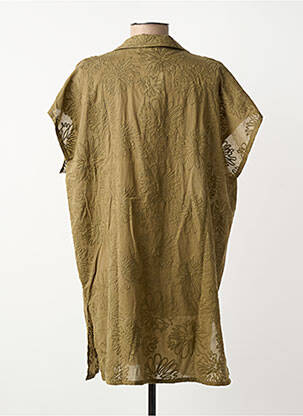 Robe de plage coupe fluide vert ANTIGEL femme
