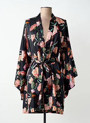 Déshabillé manches 3/4 noir AUBADE femme