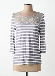 Top/caraco tissage jersey gris LISE CHARMEL femme