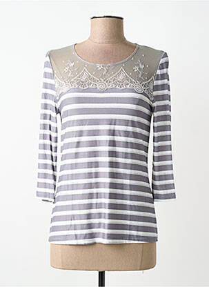 Top/caraco tissage jersey gris LISE CHARMEL femme