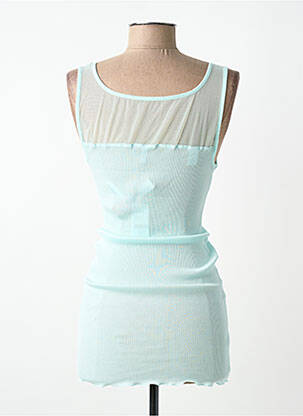 Top/caraco bretelles élastiquées bleu LISANZA femme