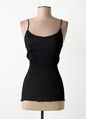 Top/caraco bretelles élastiquées noir LISANZA femme