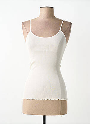 Top/caraco bretelles élastiquées beige LISANZA femme