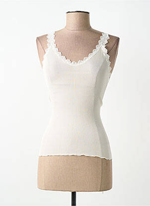Top/caraco effet matière satinée beige LISANZA femme
