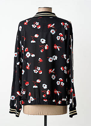 Blouson col v noir TECCIA femme