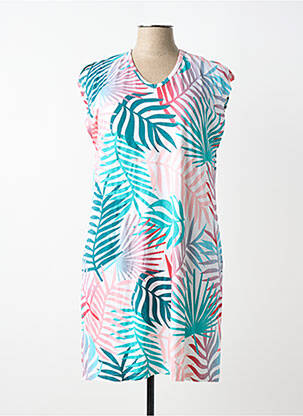 Robe de plage sans manche vert SUN LIVE femme
