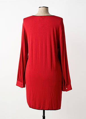 Chemise de nuit manches longues rouge MARJOLAINE femme