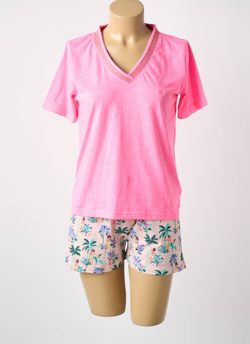 Pyjama col v rose ARTHUR femme