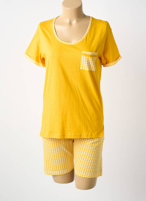 Pyjama tissage jersey jaune CHRISTIAN CANE femme