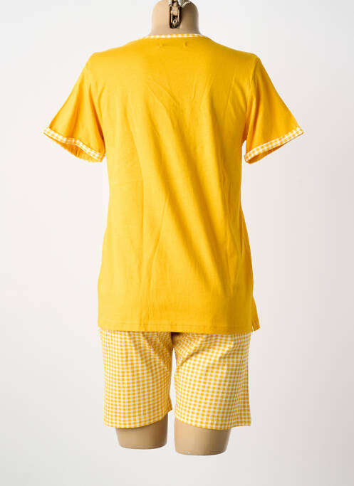 Pyjama tissage jersey jaune CHRISTIAN CANE femme