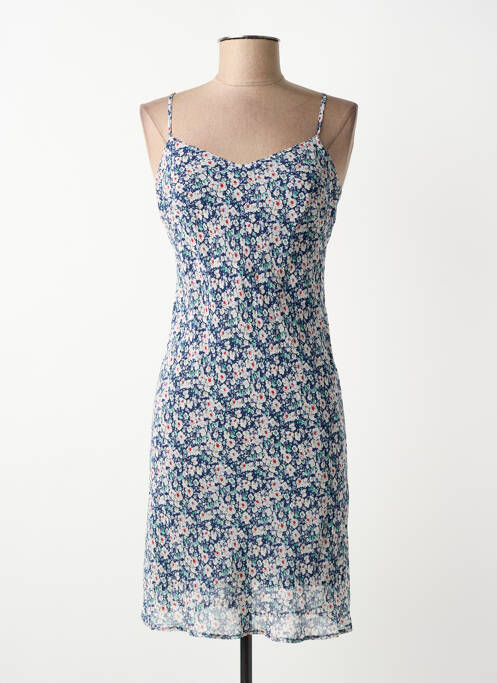 Nuisette/combinette effet matière satinée bleu MARJOLAINE femme