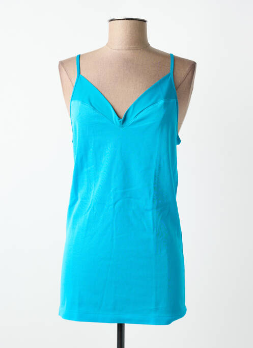 Top/caraco bretelles élastiquées bleu LISANZA femme