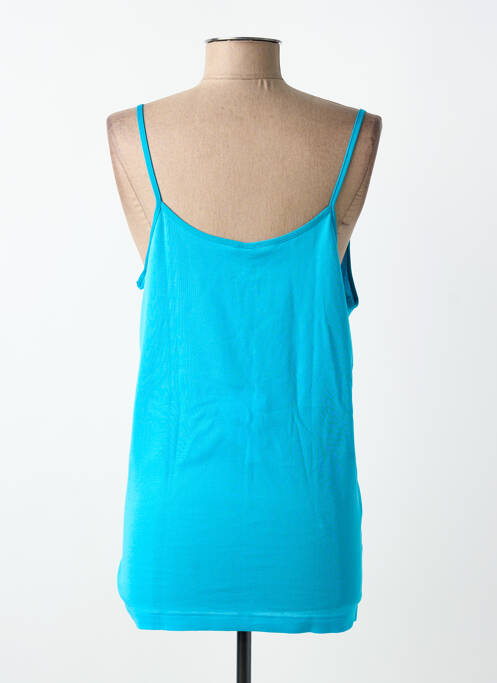 Top/caraco bretelles élastiquées bleu LISANZA femme