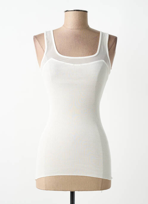 Top/caraco bretelles élastiquées beige LISANZA femme