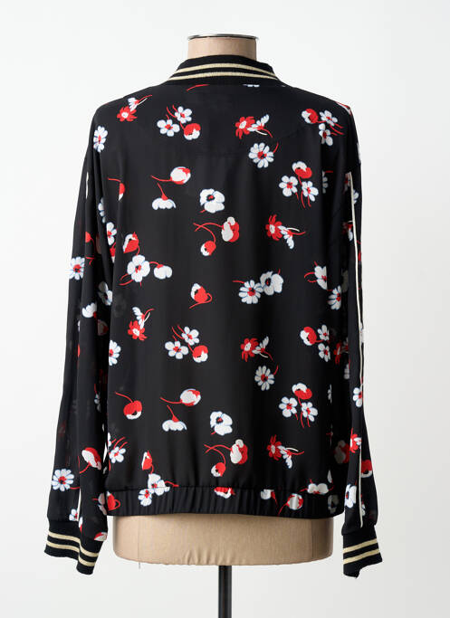 Blouson col v noir TECCIA femme