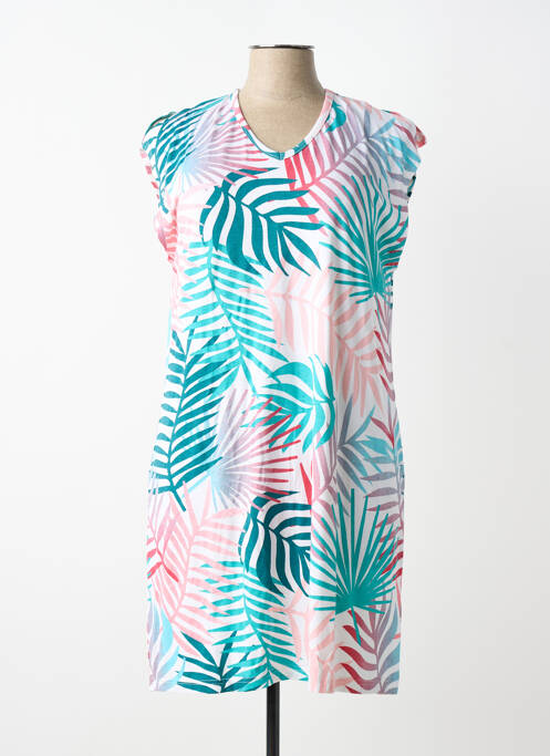 Robe de plage coupe cintrée vert SUN LIVE femme