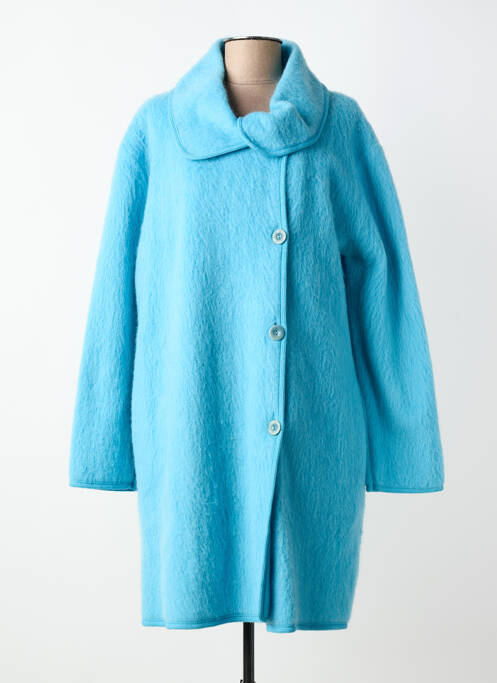 Robe de chambre col chemisier bleu VAL D'ARIZES femme