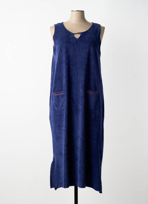 Robe de plage coupe cintrée bleu SUN LIVE femme