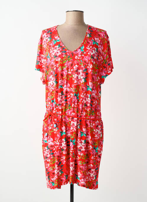 Robe de plage coupe cintrée rouge ANTIGEL femme