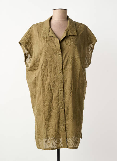 Robe de plage vert ANTIGEL femme