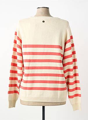 Pull coupe droite manches longues beige ELLE EST OU LA MER femme