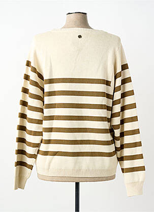 Pull coupe droite manches longues marron ELLE EST OU LA MER femme