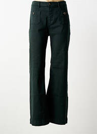 Jeans coupe large stretch taille normale vert ONADO femme
