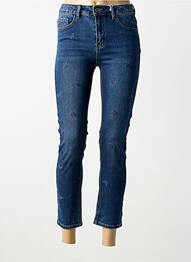 Jeans coupe slim stretch taille normale bleu ONADO femme