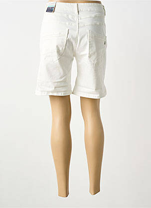Bermuda tissage popeline taille normale blanc ONADO femme