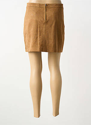 Jupe courte coupe droite marron GRACE & MILA femme