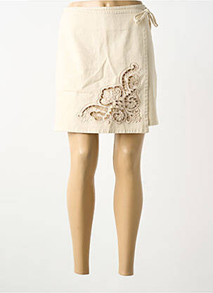 Jupe courte beige Y.A.S femme