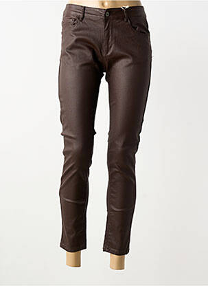 Pantalon 7/8 marron ONADO femme