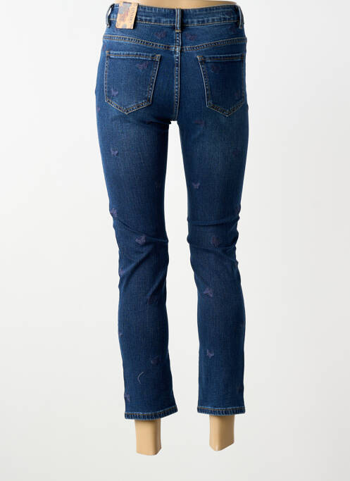 Jeans coupe slim stretch taille normale bleu ONADO femme