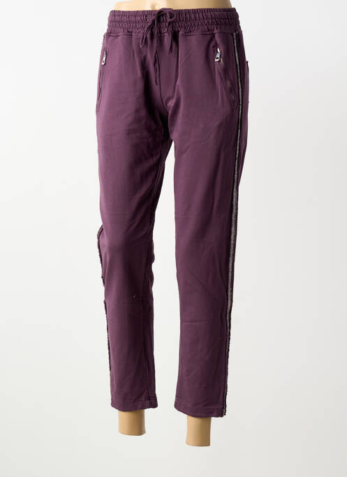 Jogging stretch taille normale violet IZZY femme